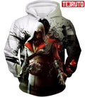 FUNSTUFFPRINT Assassin Ezio Firenze Super Cool Graphic Promo3D Hoodie and Zip Hoodie