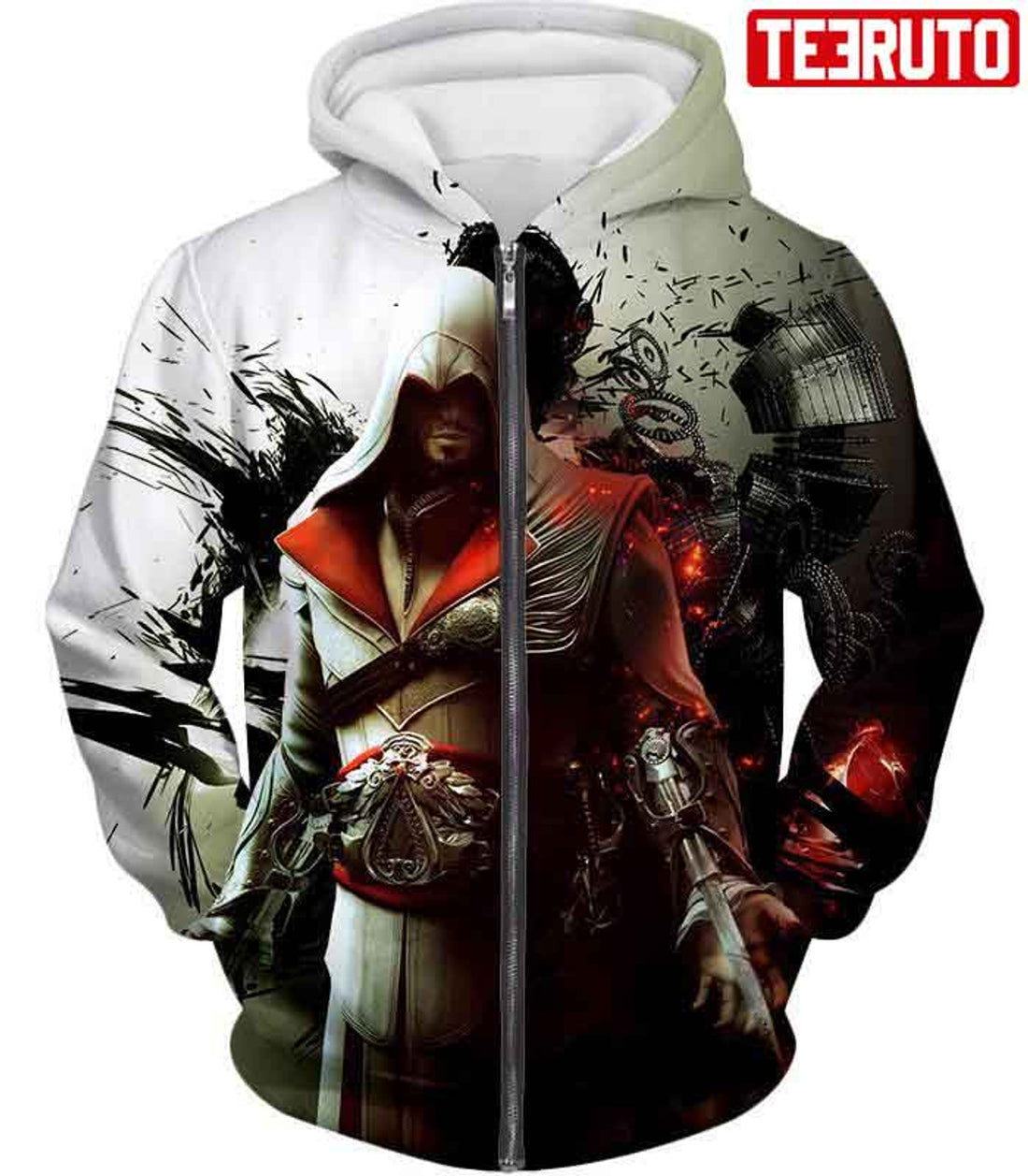 FUNSTUFFPRINT Assassin Ezio Firenze Super Cool Graphic Promo3D Hoodie and Zip Hoodie