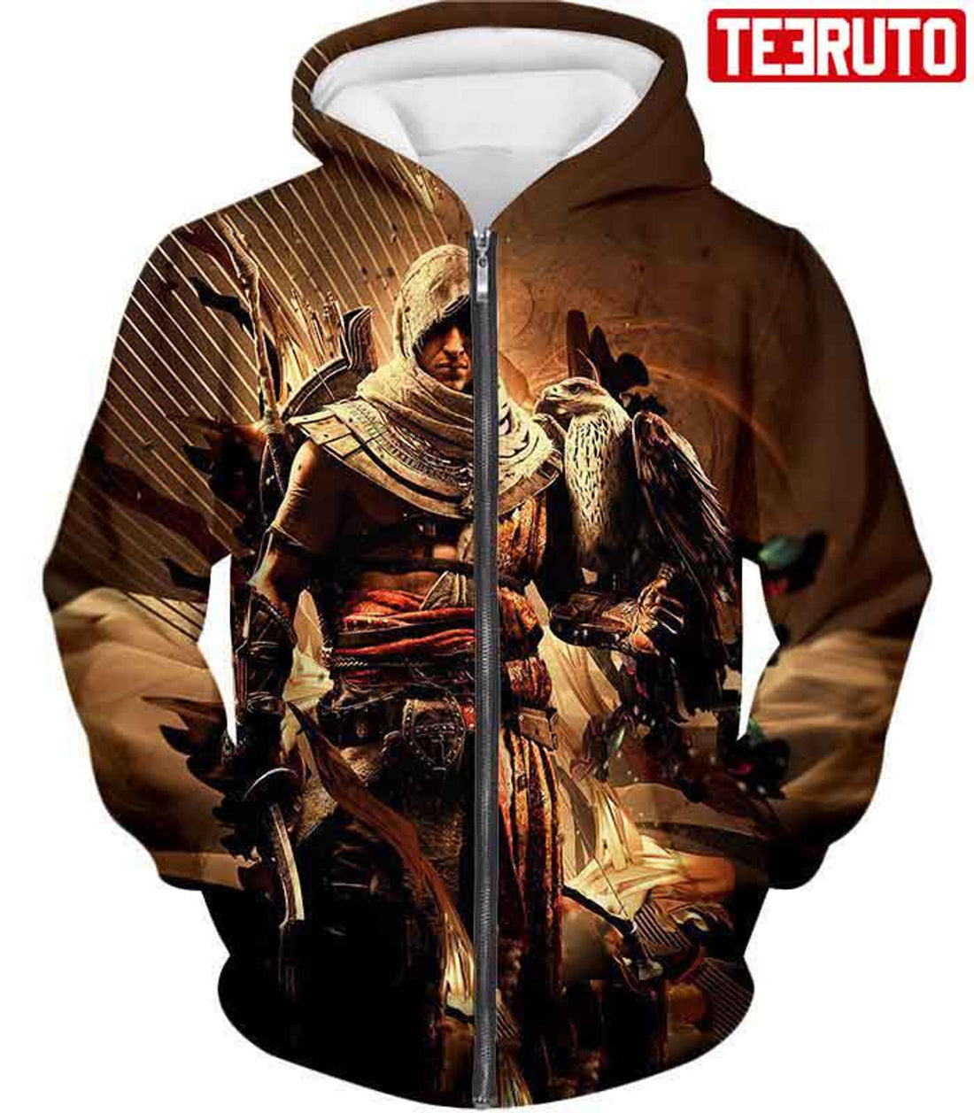 FUNSTUFFPRINT Assassin’s Creed Origins Bayek Of Siwa Cool Graphic 3D Hoodie and Zip Hoodie