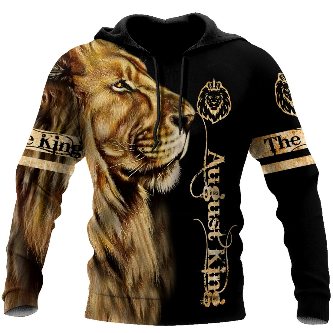 FUNSTUFFPRINT August King 3D Hoodie and Zip Hoodie