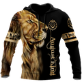 FUNSTUFFPRINT August King 3D Hoodie and Zip Hoodie