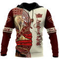 FUNSTUFFPRINT August King Lion Royal 3D Hoodie and Zip Hoodie