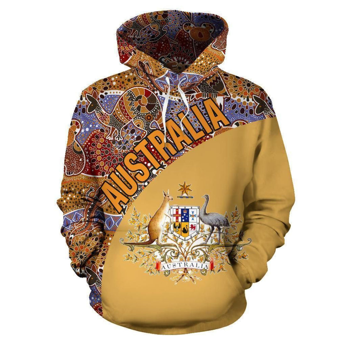 FUNSTUFFPRINT - Australia 3D Hoodie and Zip Hoodie