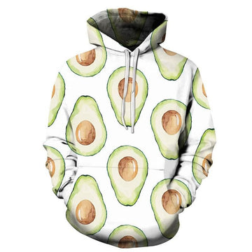 FUNSTUFFPRINT Avocado 3D Hoodie and Zip Hoodie