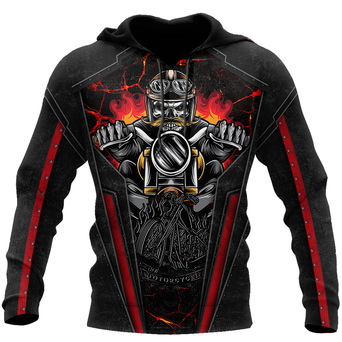 FUNSTUFFPRINT Awesome Motorbike 3D Hoodie and Zip Hoodie