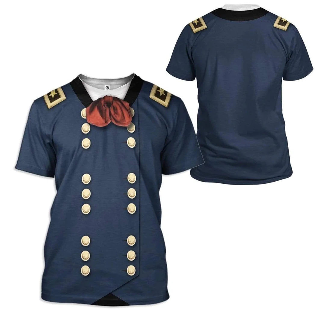 FUNSTUFFPRINT Cosplay George Armstrong Custer Custom - 3D Printed T-shirt