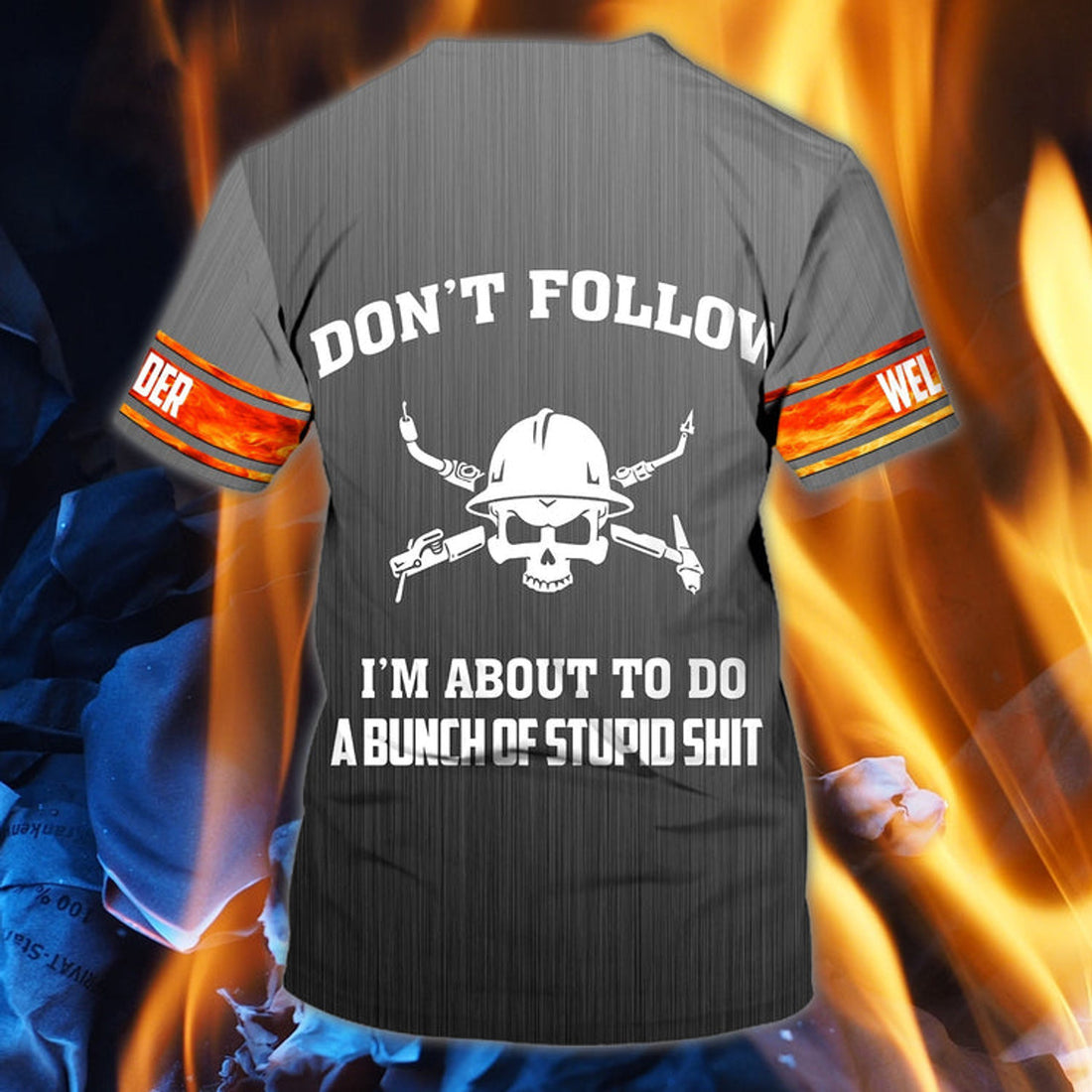 FUNSTUFFPRINT Custom Funny Welder Shirts, 3D Full Printed Welding T-Shirt For Man And Woman, Welding T-Shirts 3D T-shirt
