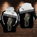 FUNSTUFFPRINT Baby Groot Hugging Jameson 3D Hoodie and Zip Hoodie