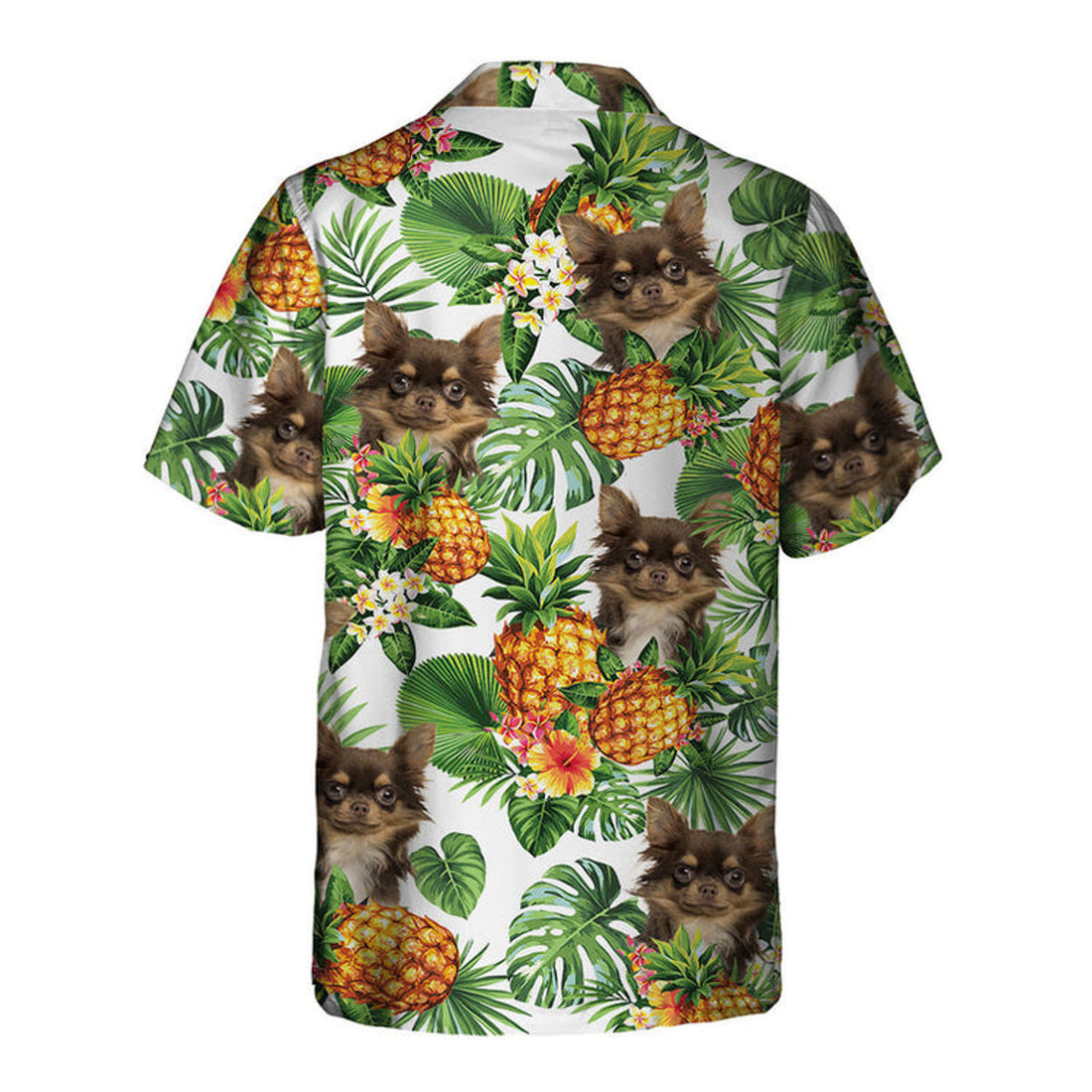 Chihuahua Tropical Pattern Hawaiian Shirt, Dog lover Hawaiian Shirt, summer gift for men and women
