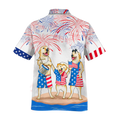 Labrador Family Hawaiian Shirt - Independence Is Coming, USA Patriotic Hawaiian Shirt
