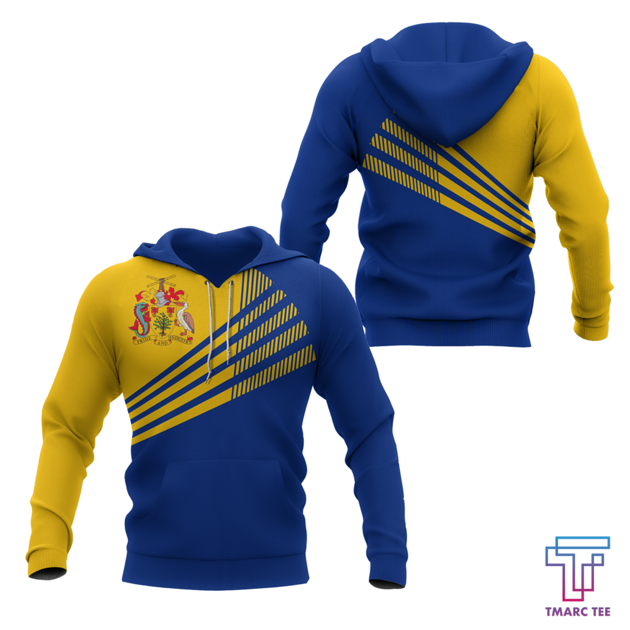 FUNSTUFFPRINT Barbados 3D Hoodie and Zip Hoodie