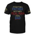 FUNSTUFFPRINT To My Dad 3D All Over Printed Shirt, Real Man Dad Tee Shirts Dad Sublimation On Shirt 3D T-shirt