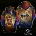 FUNSTUFFPRINT Bear I Hate People Galaxy Camping 3D Hoodie and Zip Hoodie