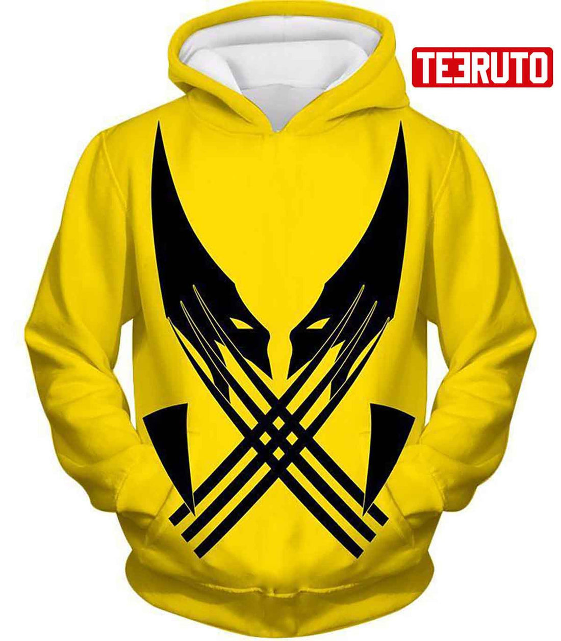 FUNSTUFFPRINT Best Mutant Hero Wolverine Promo Yellow Hd 3D Hoodie and Zip Hoodie