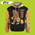 FUNSTUFFPRINT Bigfoot Camping 3D Hoodie and Zip Hoodie