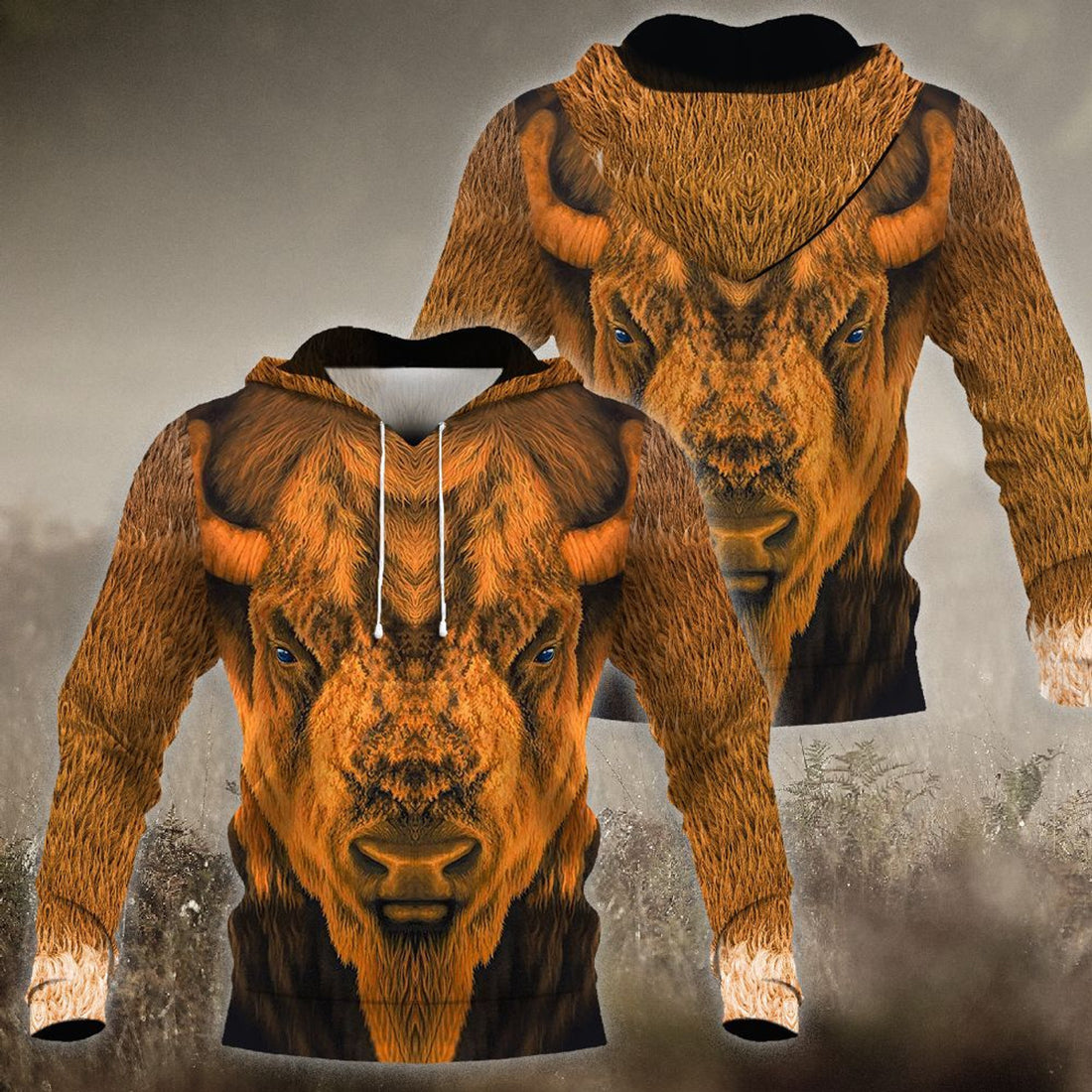 FUNSTUFFPRINT Bison Ntqj Nmd Unisex 3D Hoodie and Zip Hoodie