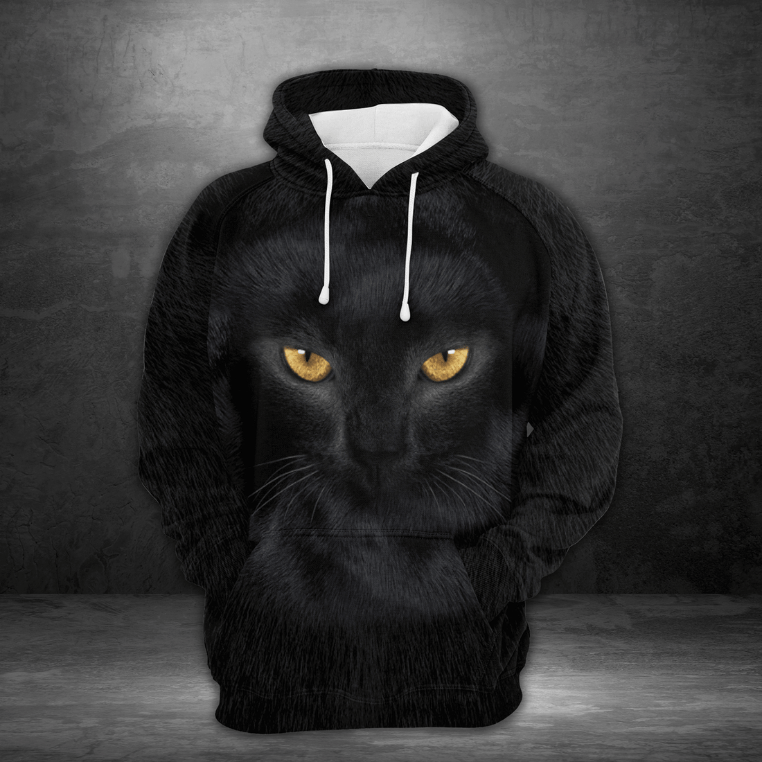 FUNSTUFFPRINT Black Cat 3D Hoodie and Zip Hoodie
