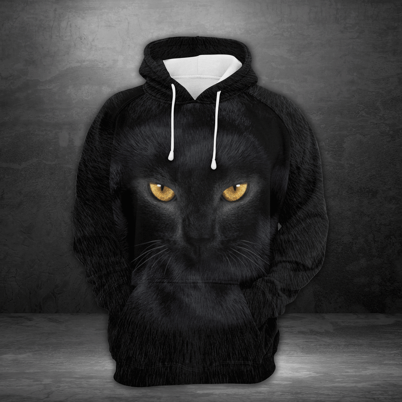 FUNSTUFFPRINT Black Cat 3D Hoodie and Zip Hoodie