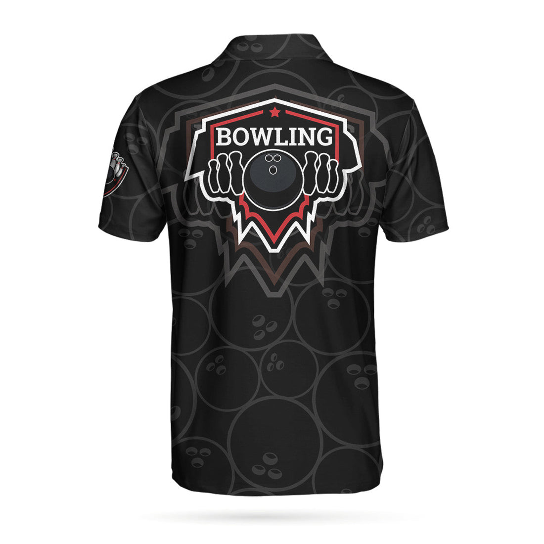Bowling In Fire And American Flag Short Sleeve Polo Shirt, Bowling Ball Polo Shirt, Best Bowling Shirt For Men