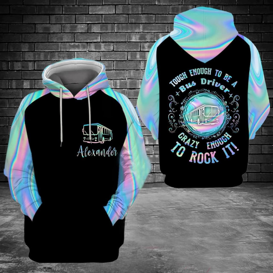 FUNSTUFFPRINT Bus 3D Hoodie and Zip Hoodie