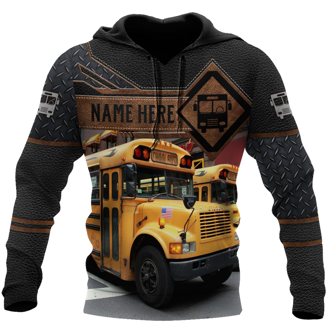 FUNSTUFFPRINT Bus Custom 3D Hoodie and Zip Hoodie