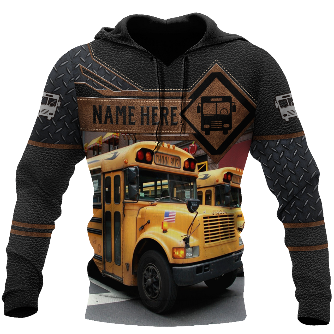 FUNSTUFFPRINT Bus Custom 3D Hoodie and Zip Hoodie