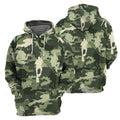 FUNSTUFFPRINT Camo Scuba Diving 3D Hoodie and Zip Hoodie