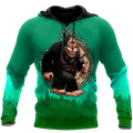 FUNSTUFFPRINT Camping Green Funny Unisex 3D Hoodie and Zip Hoodie