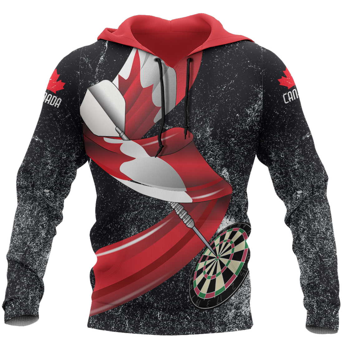 FUNSTUFFPRINT Canada Darts Pullover 3D Hoodie and Zip Hoodie