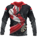 FUNSTUFFPRINT Canada Darts Pullover 3D Hoodie and Zip Hoodie