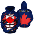 FUNSTUFFPRINT Canada In Me Allover 3D Hoodie and Zip Hoodie