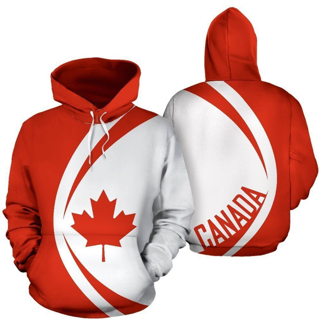FUNSTUFFPRINT Canada Maple Leaf 3D Hoodie and Zip Hoodie