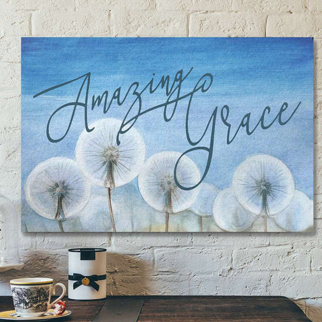 Amazing Grace - Bible Verse Canvas - Scripture Canvas Wall Art 