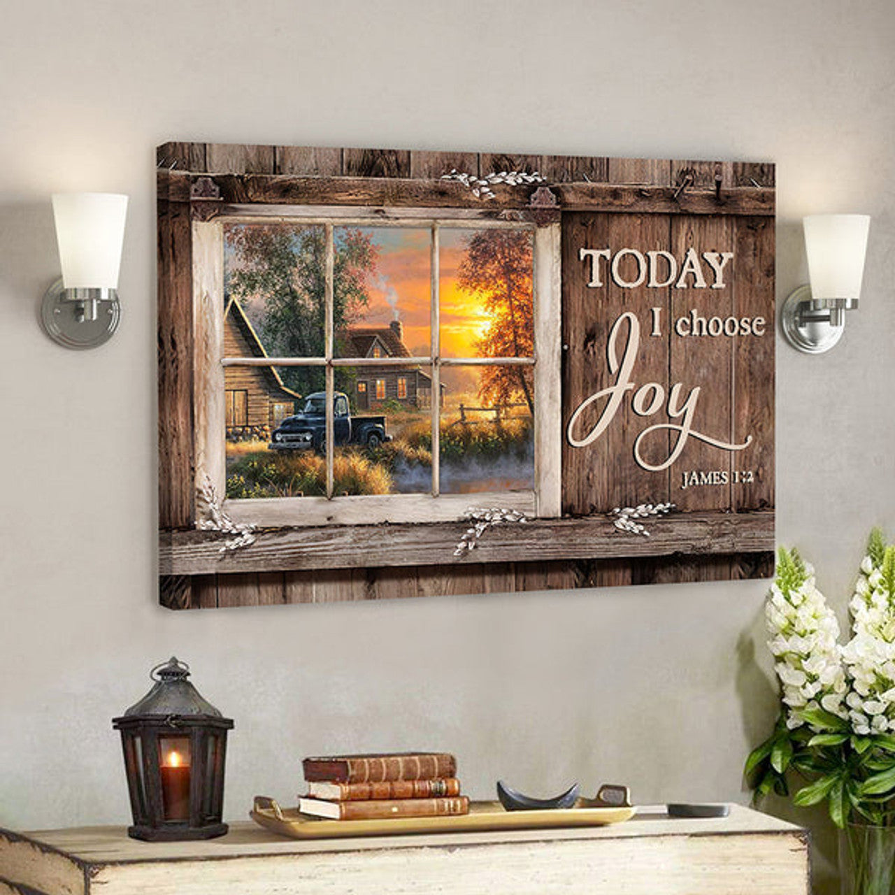 Today I Choose Day Joy Canvas Art 