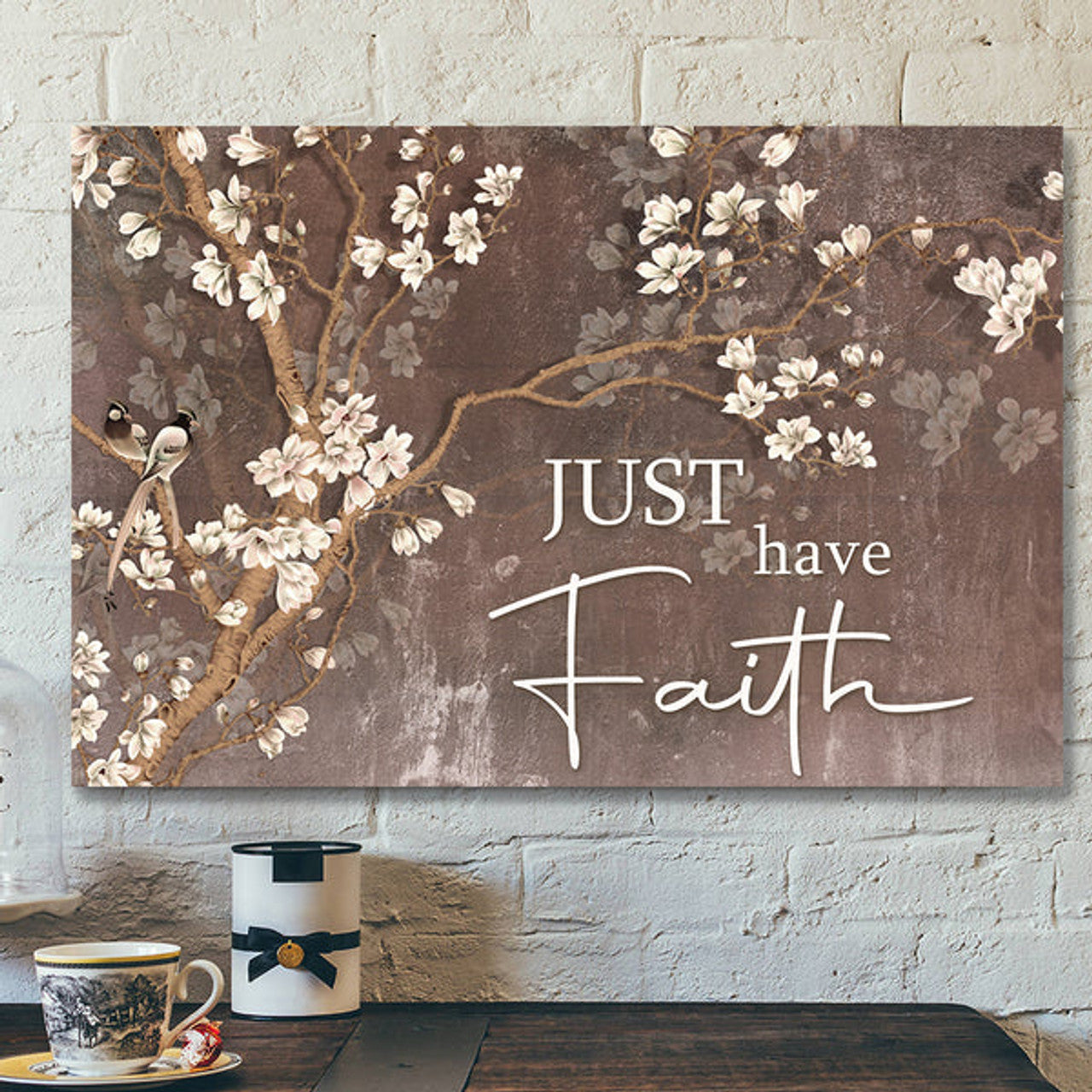 Bible Verse Canvas - Just Have Faith Canvas Wall Art 3 - Scripture Canvas Wall Art