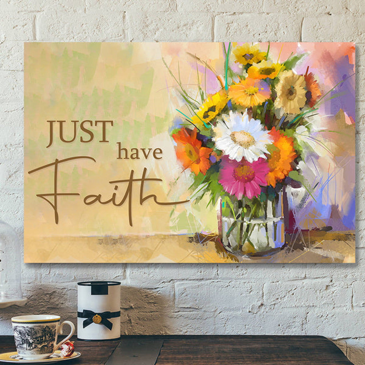 Bible Verse Canvas - Just Have Faith Canvas Wall Art 4 - Scripture Canvas Wall Art