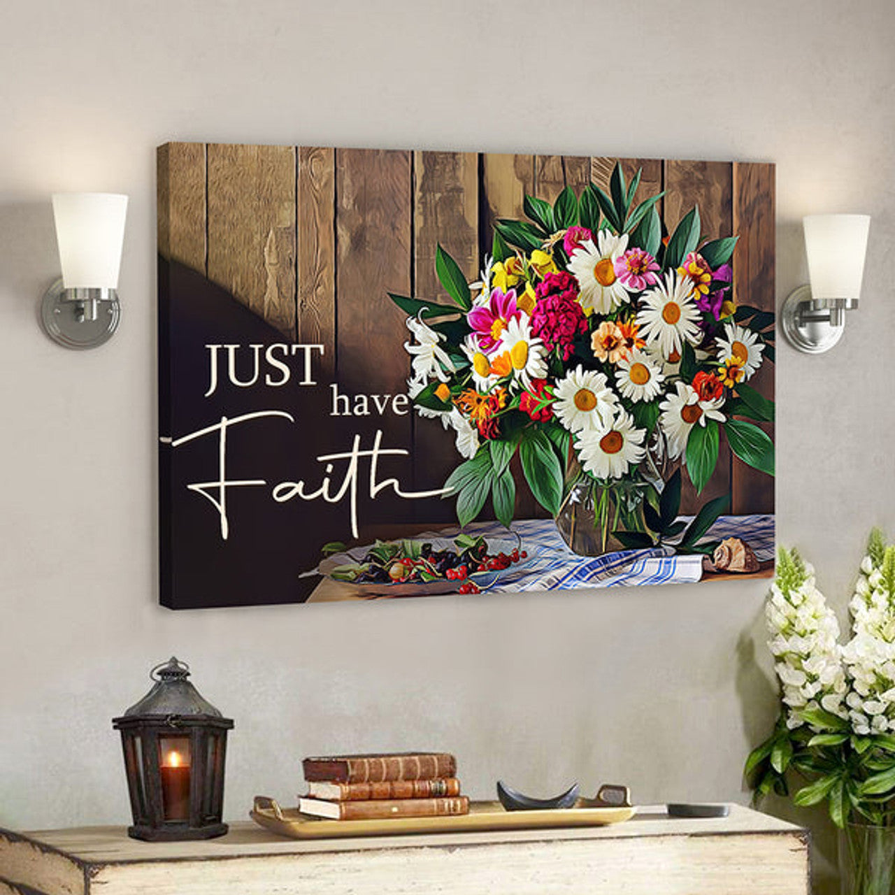 Bible Verse Canvas - Just Have Faith Canvas Wall Art 7 - Scripture Canvas Wall Art