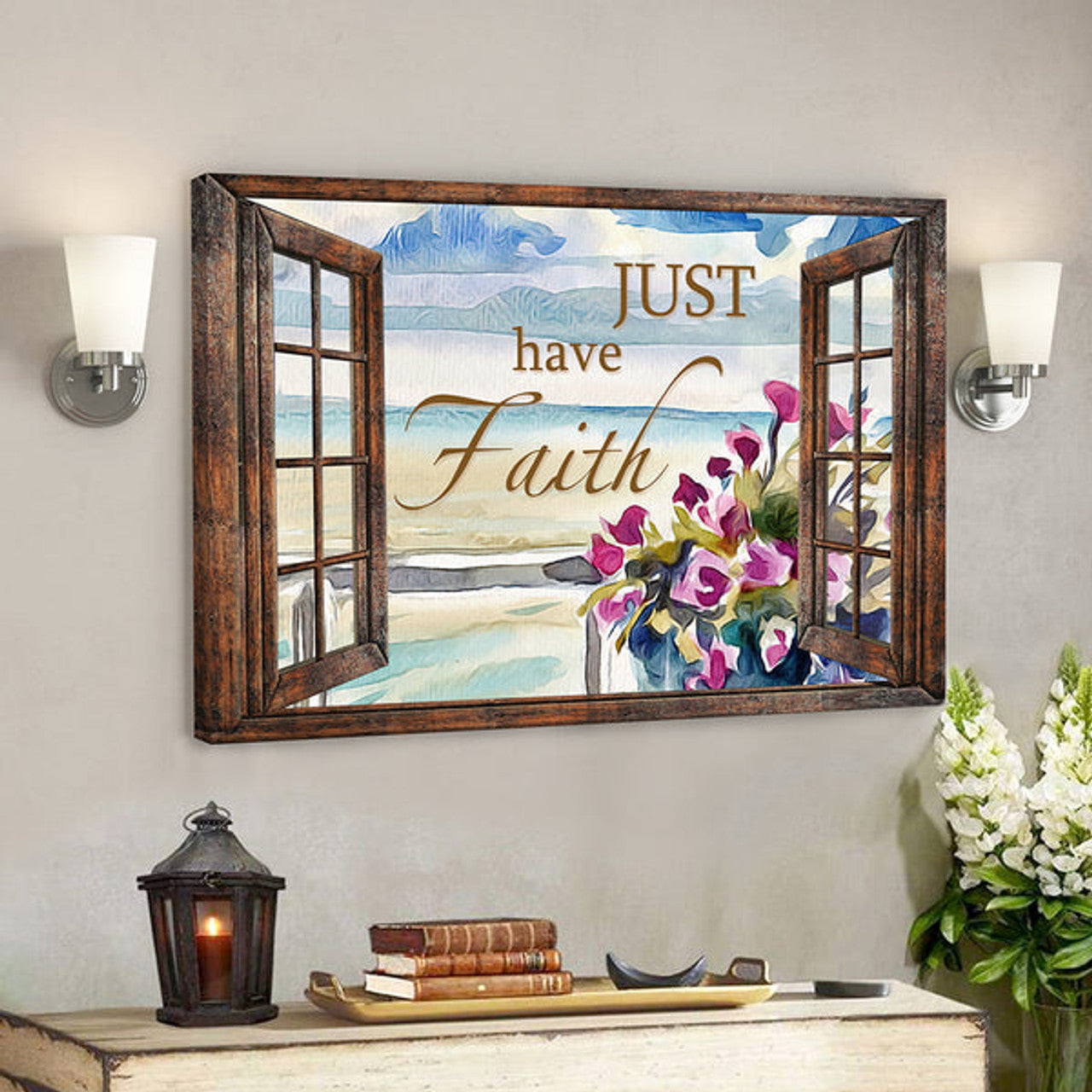 Bible Verse Canvas - Just Have Faith Canvas Wall Art 9 - Scripture Canvas Wall Art