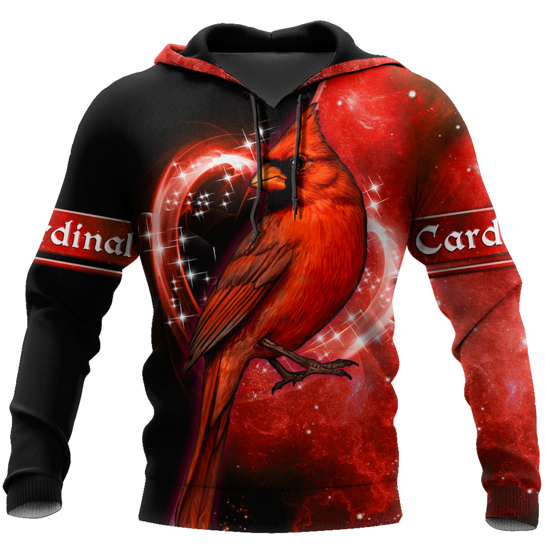 FUNSTUFFPRINT Cardinal Birds Red Color 3D Hoodie and Zip Hoodie