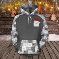 FUNSTUFFPRINT Cat Christmas Cat Faces 3D Hoodie and Zip Hoodie