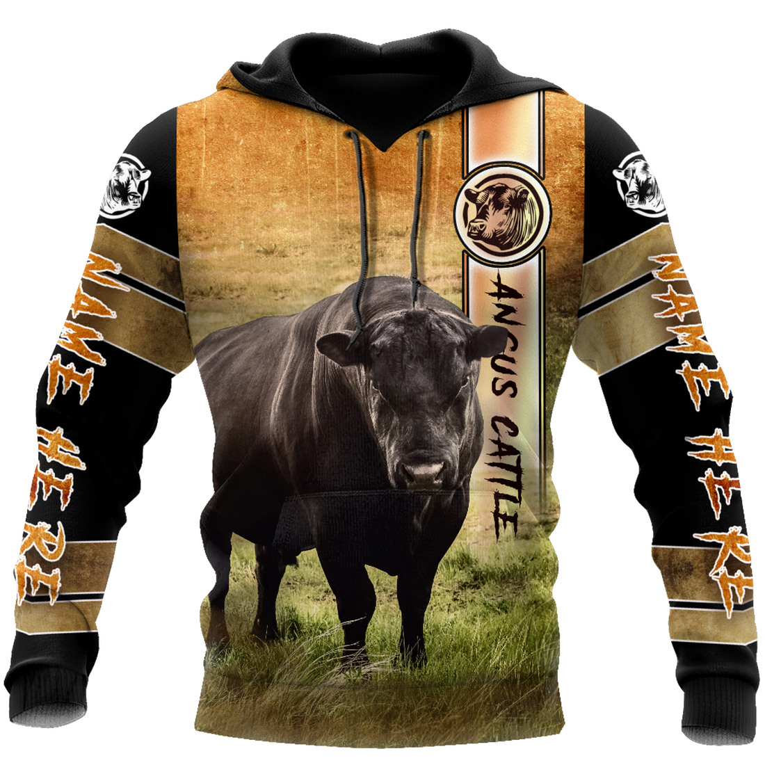 FUNSTUFFPRINT Cattle 3D Hoodie and Zip Hoodie