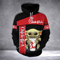 FUNSTUFFPRINT Chick Fill A Baby Yoda Full Over Printing 3D Hoodie and Zip Hoodie