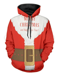 FUNSTUFFPRINT Chirstmas And Happy New Year 3D Hoodie and Zip Hoodie