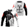 FUNSTUFFPRINT Christian Jesus I Only Kneel For One Man And He Died On The Cross 3D Hoodie and Zip Hoodie