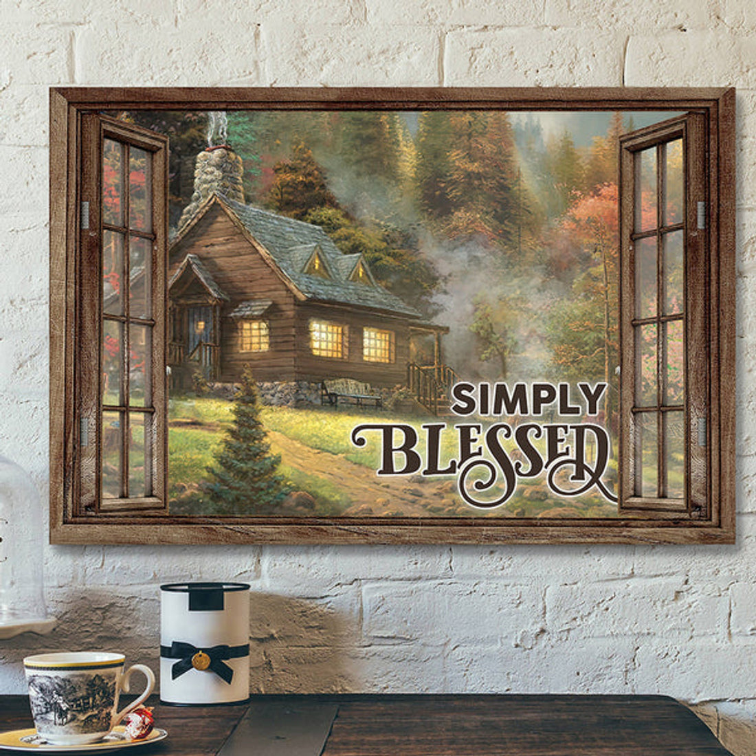 Bible Verse Canvas - Christian Canvas Art - Jesus Canvas - Simply Blessed