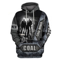 FUNSTUFFPRINT Coal Miner Shirts Unique Coal Miner Rail Of Power Design 3D Hoodie and Zip Hoodie