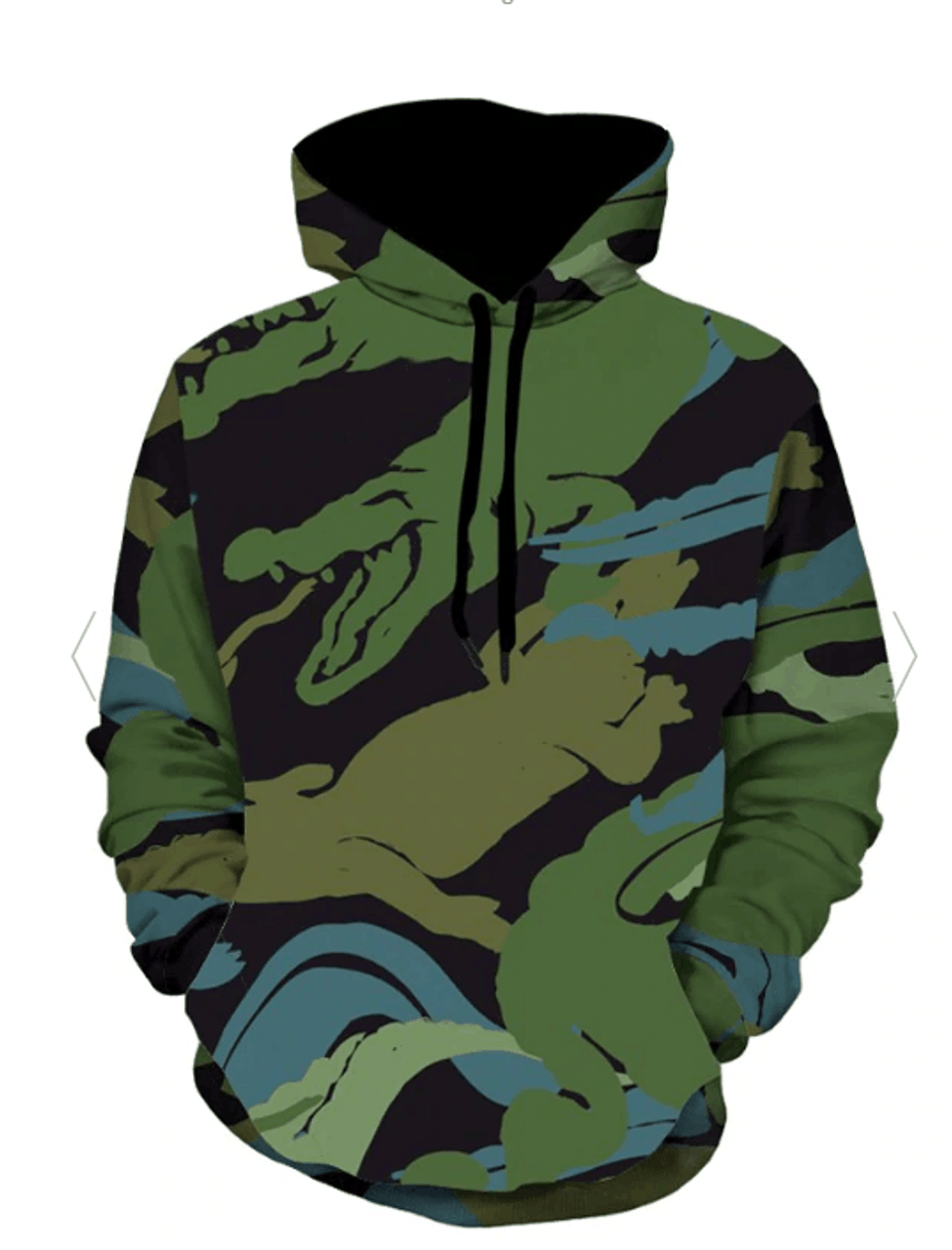 FUNSTUFFPRINT Crocodile 3D Hoodie and Zip Hoodie