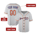 Custom 1986 New York Baseball Jersey – Light Gray Athletic Style, Personalized Name & Number for Kids & Adults-2