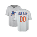 Custom 1986 New York Baseball Jersey – Light Gray Athletic Style, Personalized Name & Number for Kids & Adults-3