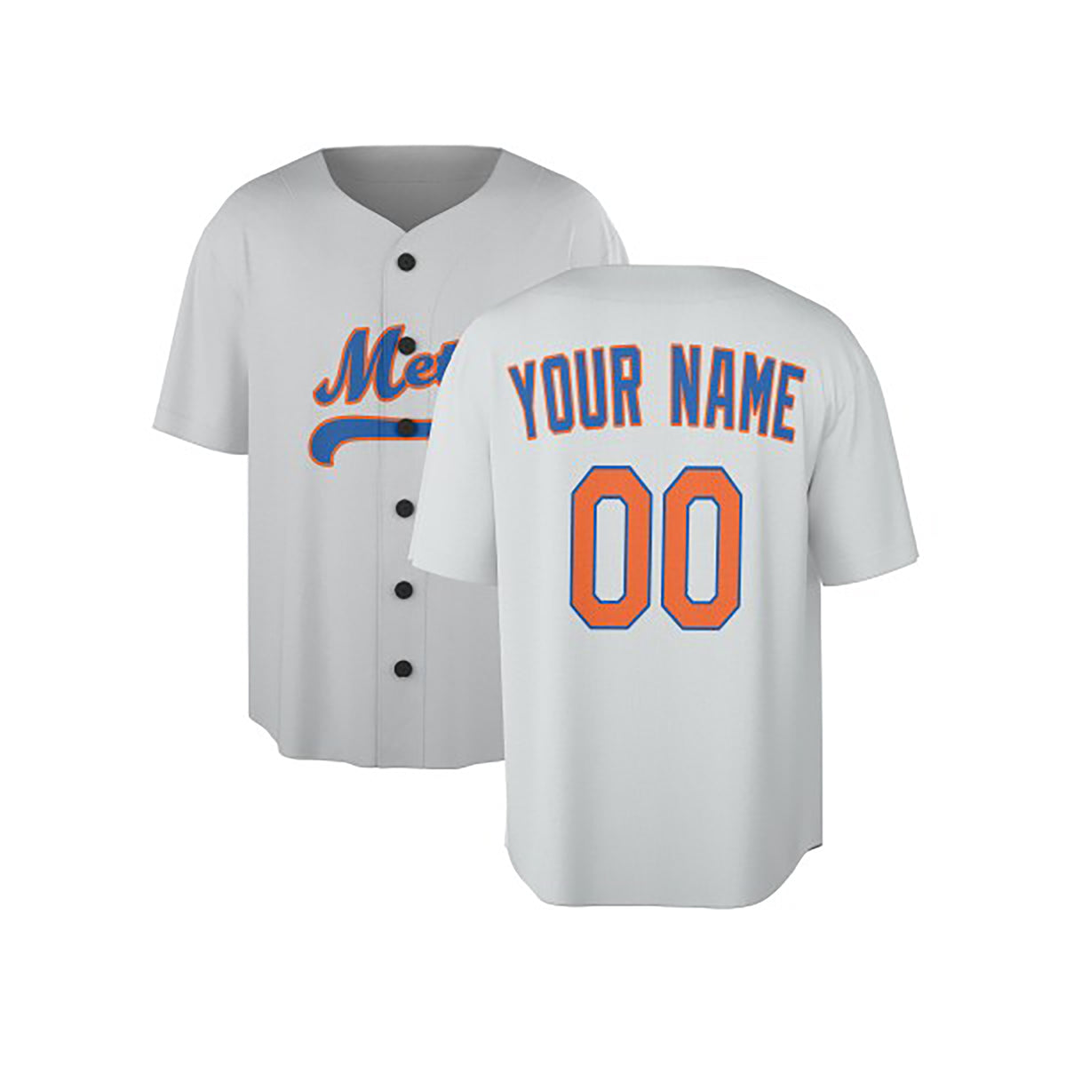 Custom 1986 New York Baseball Jersey – Light Gray Athletic Style, Personalized Name & Number for Kids & Adults-3